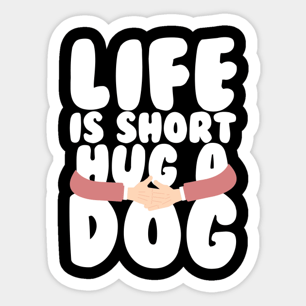 life/dog Sticker by CurlyDesigns